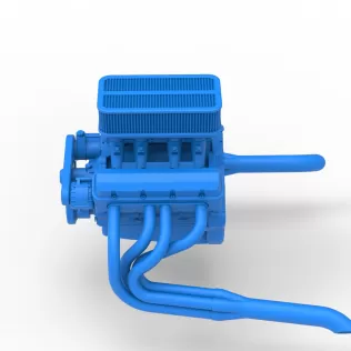 Engine of Silver Crown Car Scale 1:25 - Model thumbnail 9