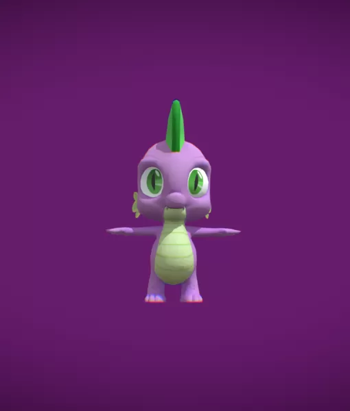 Spike (rigged) - Model preview 1