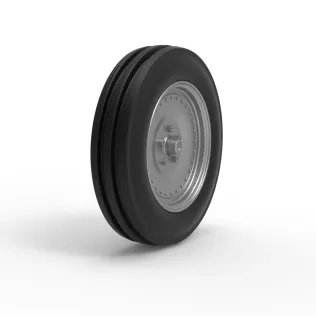 Front tractor wheel Version 3 Scale 1:25 - Model thumbnail 2