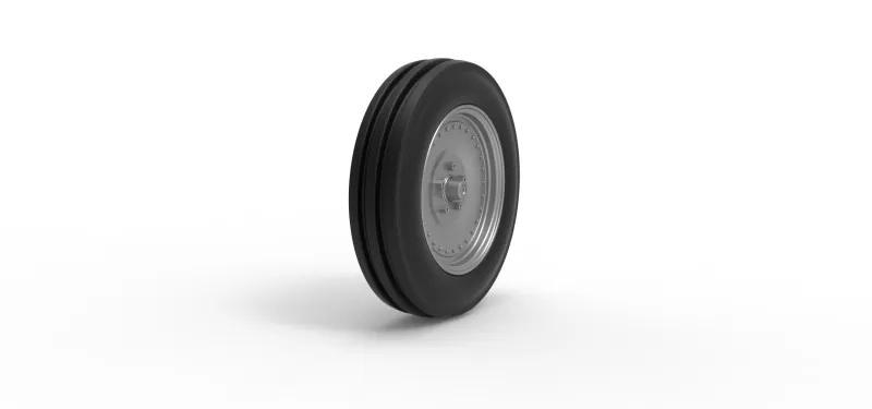 Front tractor wheel Version 3 Scale 1:25 - Model preview 2
