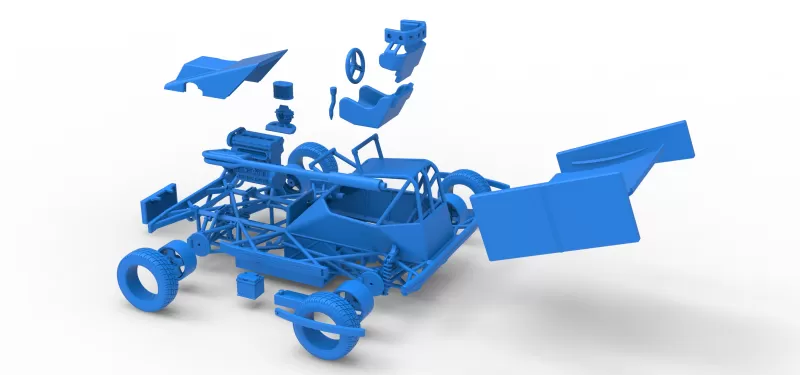 BriSCA Formula 2 Stock Car Scale 1:25 - Model preview 29