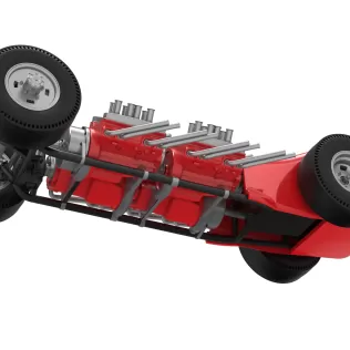 Vintage AWD Dragster Version 2 Scale 1:25 - Model thumbnail 3