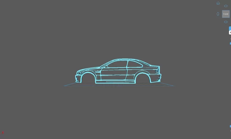 BMW - E46 M3 Wall Art - Model preview 1