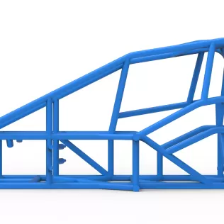 Frame of Three Quarter Midget Scale 1:25 - Model thumbnail 6