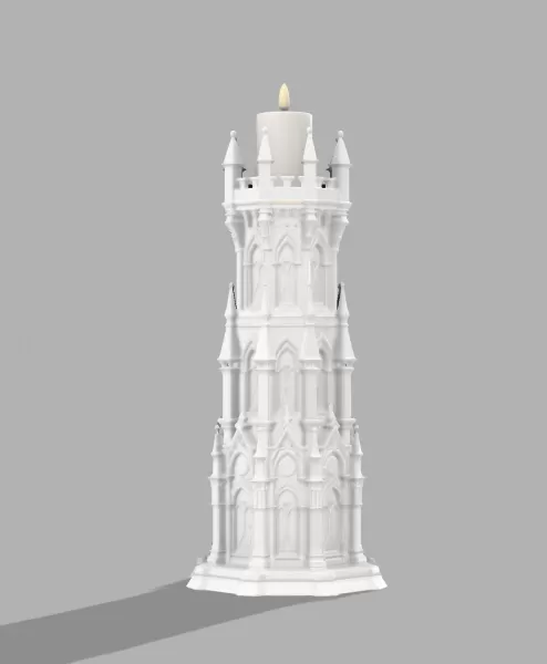 Gothic Candle Tower – Sentinel - Model preview 3