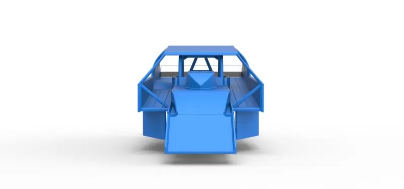 Shell of Northeast Dirt Modified stock car Version 2 Scale 1:25 - Model preview 5