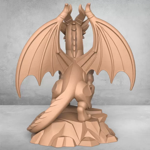 Ancient Dragon Statue - Model preview 2