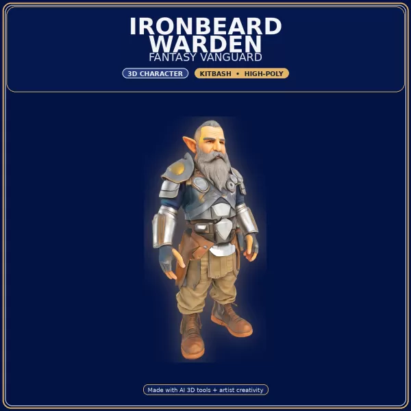 Stylized Elf Hero Pack – 10 Character Variants | Kitbash | - Model preview 2