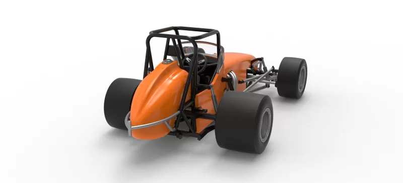 Vintage Pavement Sprint car Scale 1:25 - Model preview 18