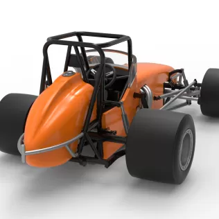 Vintage Pavement Sprint car Scale 1:25 - Model thumbnail 18