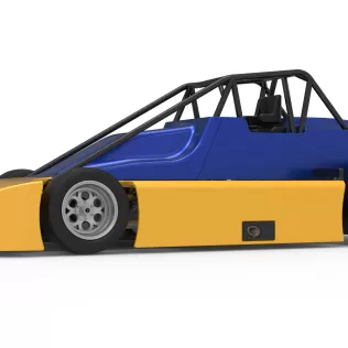 Experimental Pavement Silver Crown Car Version 2 Scale 1:25 - Model thumbnail 2