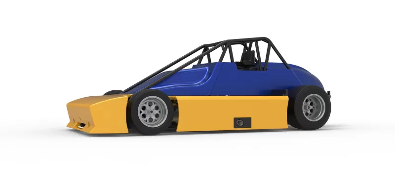 Experimental Pavement Silver Crown Car Version 2 Scale 1:25 - Model preview 2