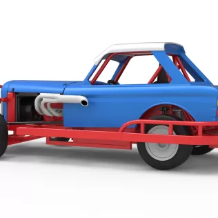 New Zealand Vintage Stock car while turning Scale 1:25 - Model thumbnail 13