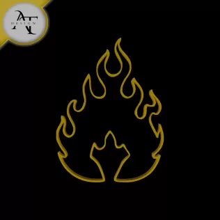 Simple Flame Symbol - 2D Art