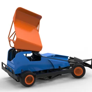 BriSCA Formula 1 Stock Car for Dirt while turning V2 Scale 1:25 - Model thumbnail 20