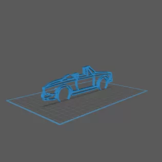 Fiat - 124 Classic Wall Art - Model thumbnail 1