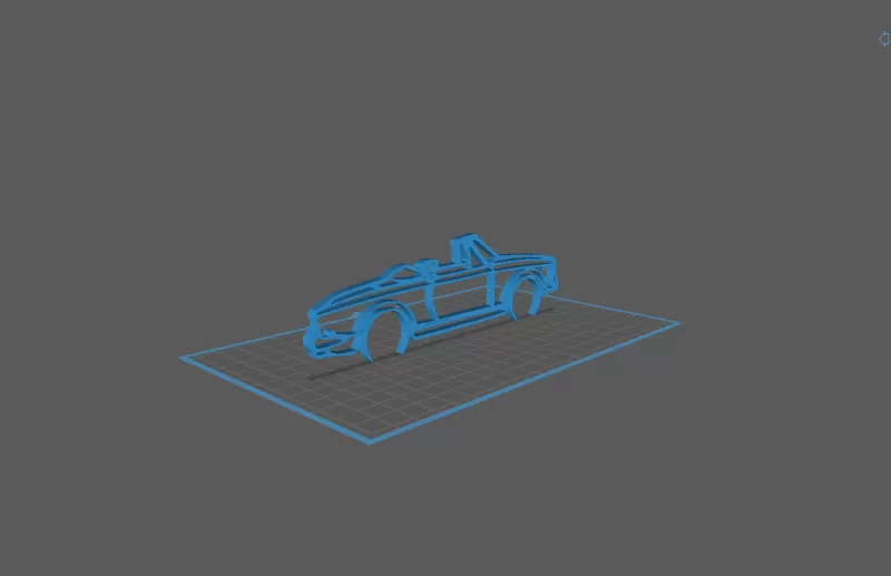 Fiat - 124 Classic Wall Art - Model preview 1