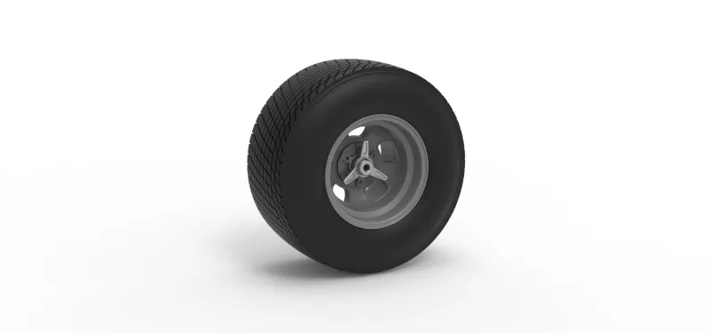 Rear wheel of Vintage Champ car Scale 1:25 - Model preview 1