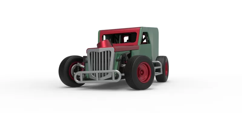 Dwarf car while turning Scale 1:25 - Model preview 6