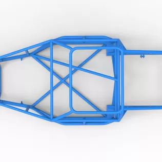 Frame of Vintage Dirt late model Race car Version 2 Scale 1:25 - Model thumbnail 9