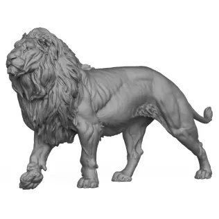 3D Printable Wild Lion
