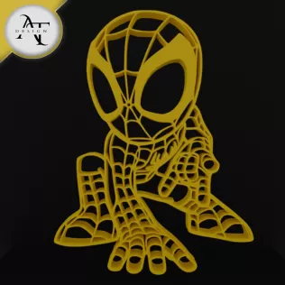 Spidey - Little Spiderman - Marvel - Silhouette - 2D Wall Art