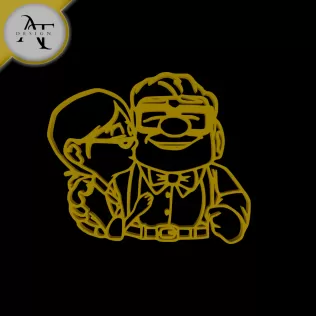 UP - Couple - Line Art - 2D Wall Art Decor