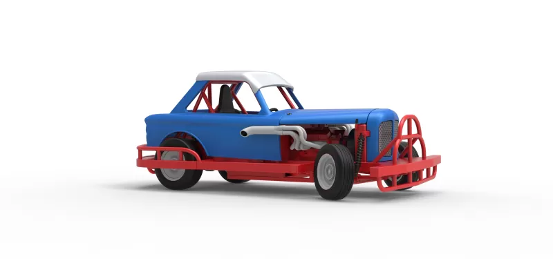 New Zealand Vintage Stock car while turning Scale 1:25 - Model preview 25