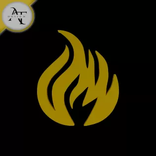 Simple Flame Symbol - 2D Art