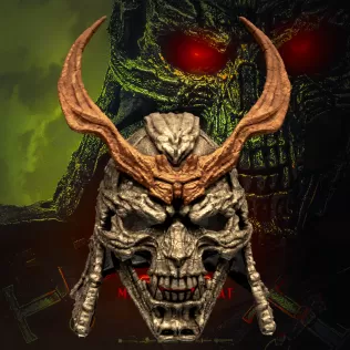 Mortal Kombat 2 Shao Kahn Popcorn - Model thumbnail 2