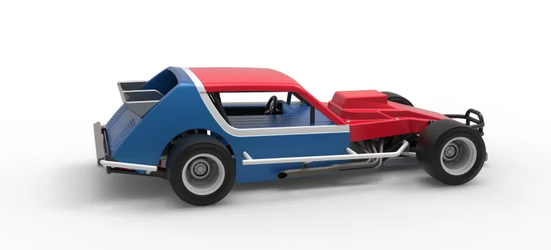 Vintage Asphalt Modified stock car V10 Scale 1:25 - Model preview 20