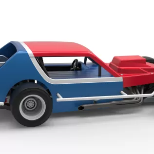 Vintage Asphalt Modified stock car V10 Scale 1:25 - Model thumbnail 20