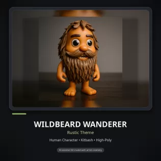 Whimsical Creature & Character Kitbash Collection – High-Poly 3D - Model thumbnail 12