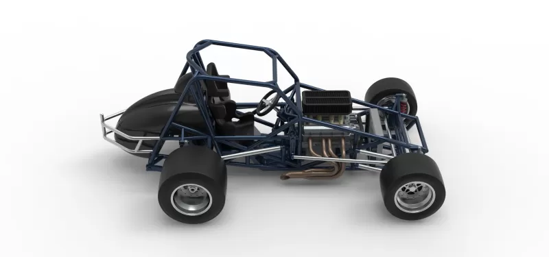Sprint car Base Version 2 Scale 1:25 - Model preview 23