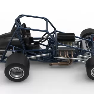 Sprint car Base Version 2 Scale 1:25 - Model thumbnail 23