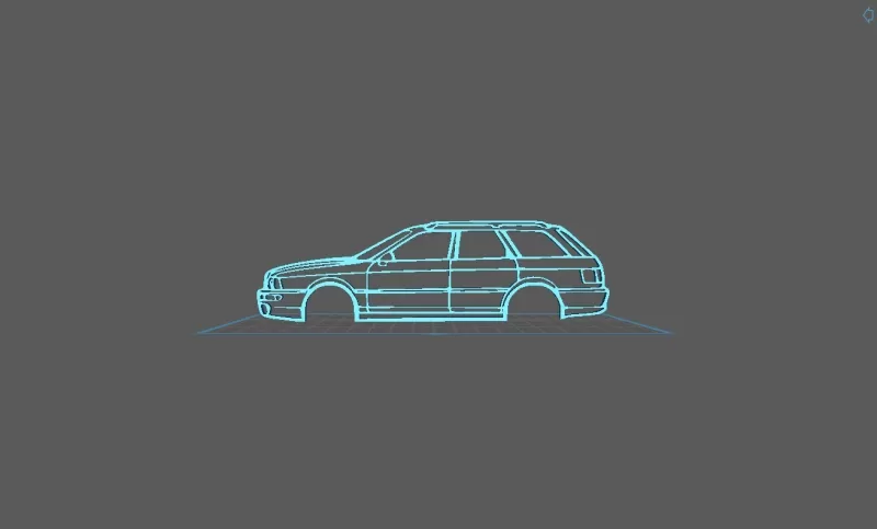 Audi - RS2 1993 Wall Art - Model preview 1