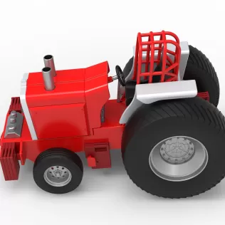 Fun short Pro Stock Pulling Tractor Version 4 Scale 1:25 - Model thumbnail 8