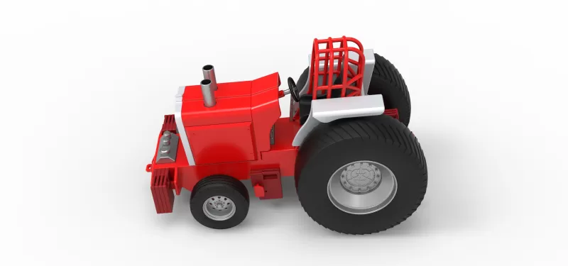 Fun short Pro Stock Pulling Tractor Version 4 Scale 1:25 - Model preview 8