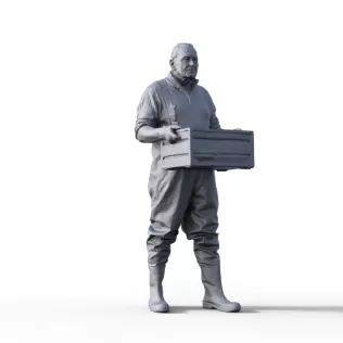 Figure for ship model fishing boat