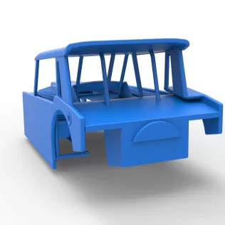 Shell of Vintage Dirt Modified stock car Version 6 Scale 1:25 - Model thumbnail 10