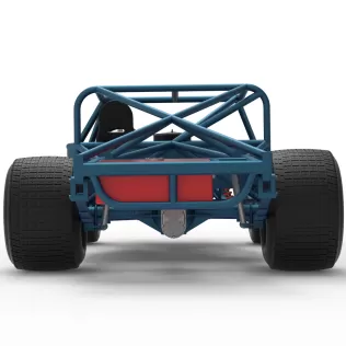 Vintage Dirt late model Race car Base Scale 1:25 - Model thumbnail 16