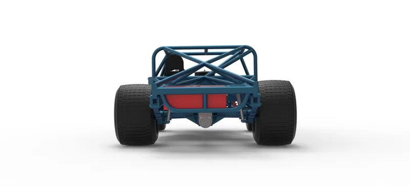 Vintage Dirt late model Race car Base Scale 1:25 - Model preview 16