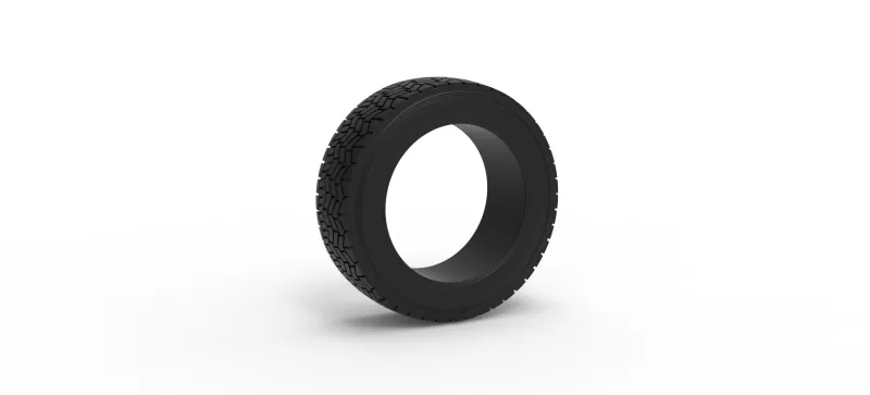 Offroad tire 141 Scale 1:25 - Model preview 1