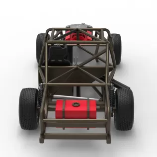 Vintage Dirt Modified stock car Base Version 7 Scale 1:25 - Model thumbnail 16