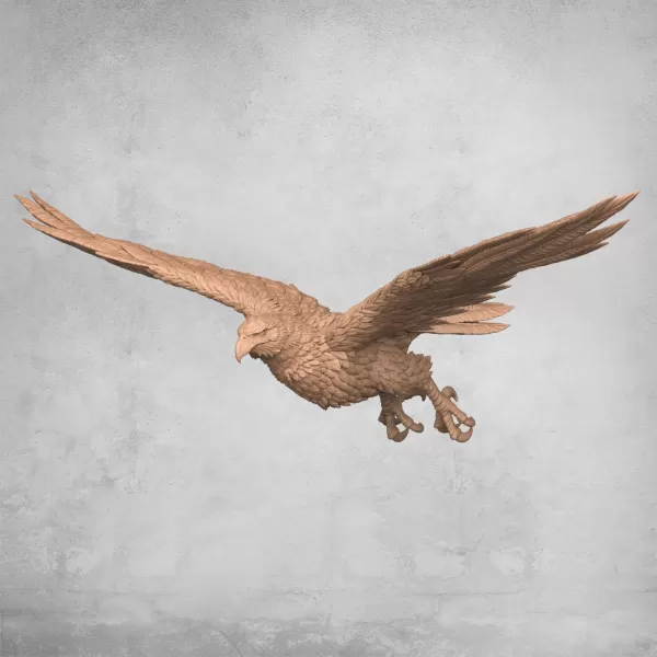 Flying Eagle Statue - Model preview 5