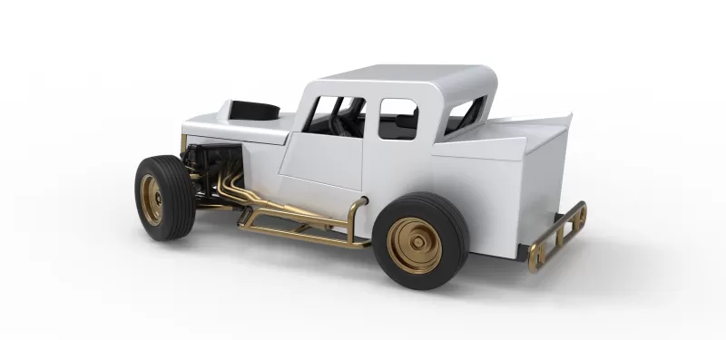 Dwarf car while turning Version 2 Scale 1:25 - Model preview 12