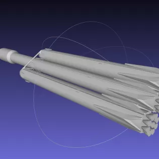 Basic Space X Falcon Heavy Model