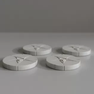 Mystic Rune Coasters - Fantasy Drink Set (4 Pack)