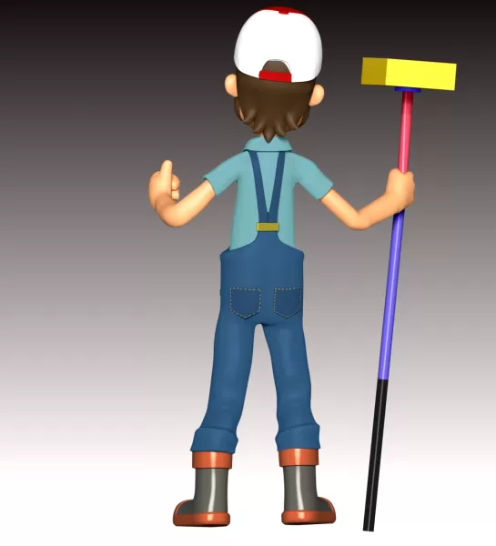 Farmer Al Fan Art - Model preview 9