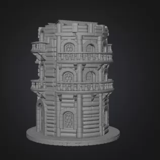 📚 Enchanted Library Tower STL File for 3D Print - Model thumbnail 10
